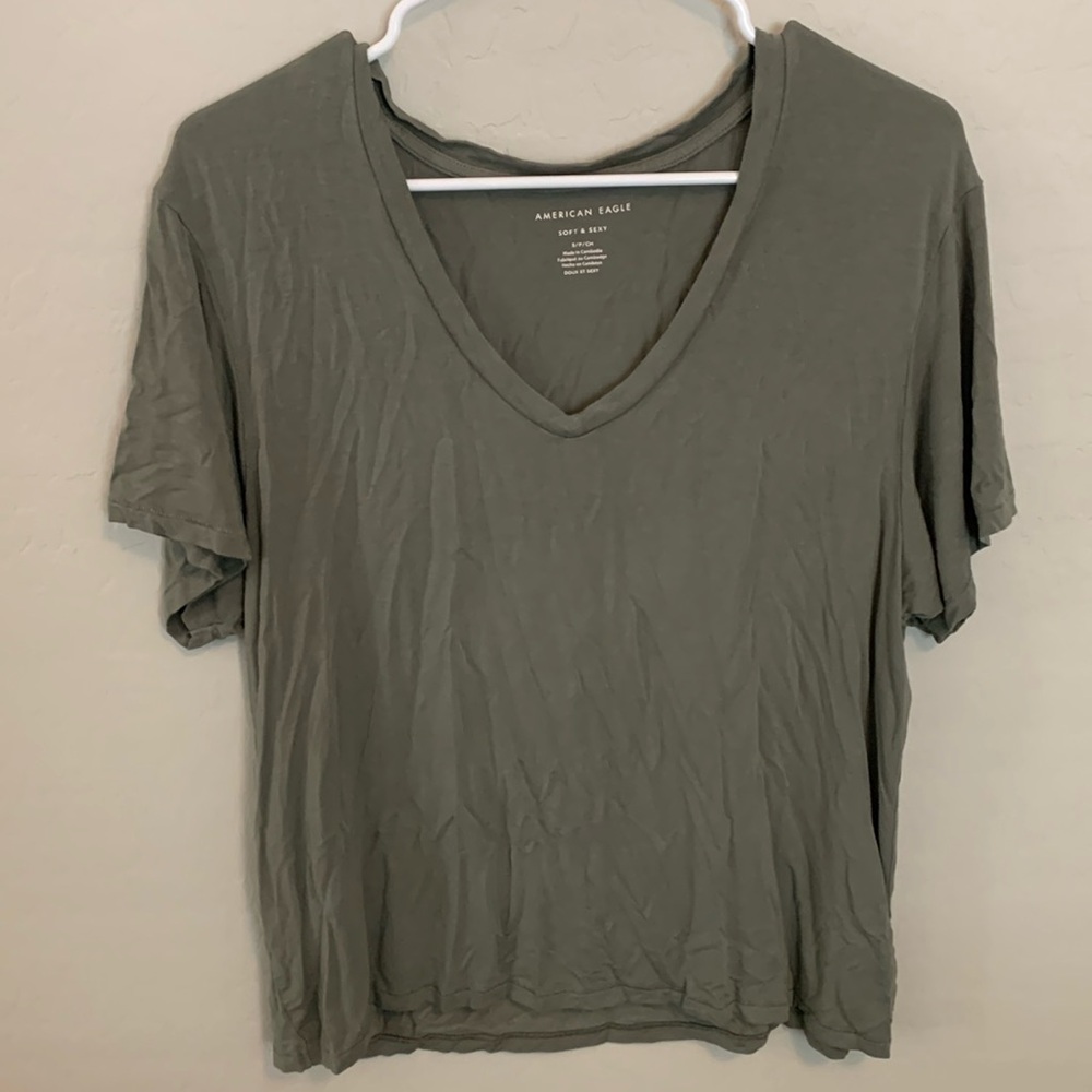 Olive Green Basic Tee